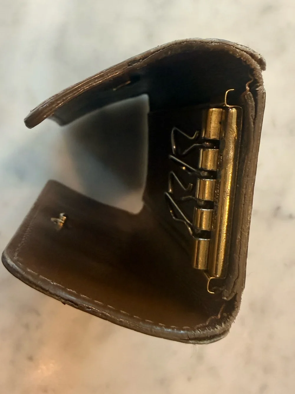 Louis Vuitton Brown/Copper Vernis Embossed Key Holder